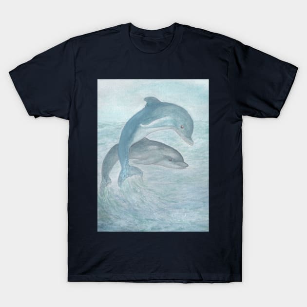 Swimming with dolphins T-Shirt by AussieLogic